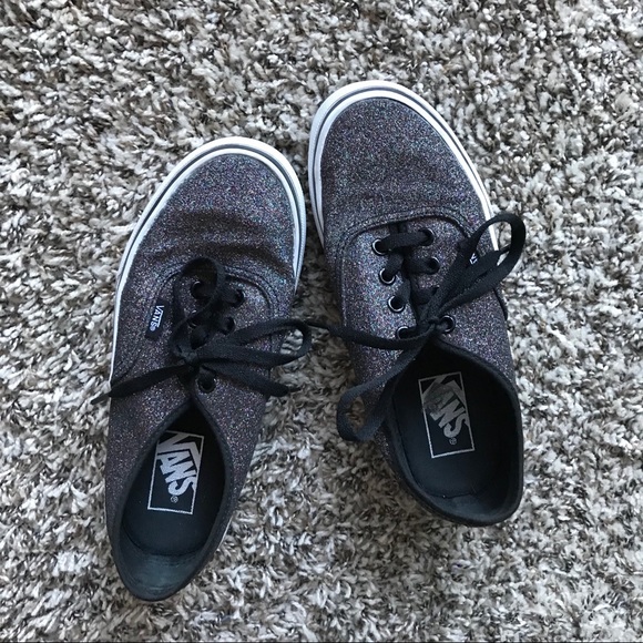 glitter vans size 6